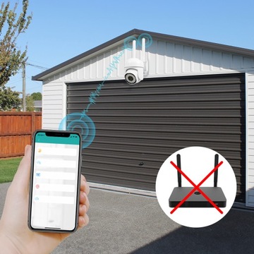 WIFI IP УМНАЯ НАРУЖНАЯ ВРАЩАЮЩАЯСЯ КАМЕРА FULL HD 2 Мп 1080p ЗУМ 4-кратное ОБНАРУЖЕНИЕ