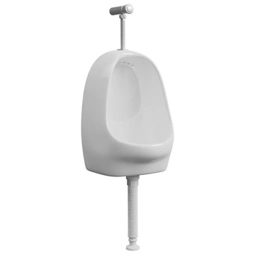 Pisuar wiszący z zaworem spłukującym, ceramiczn