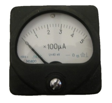 Mikroamperomierz M1400 0-5 µA x100