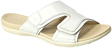 CAPRICE Klapki 9-27107-20 White Nappa 102