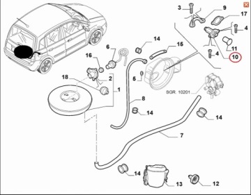 ВИНТ ТОПЛИВНОГО БАКА FIAT ALFA LANCIA / 71753632