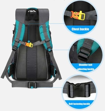 РЮКЗАК ЖЕНСКИЙ МУЖСКОЙ ГОРНО-ТУРИСТИЧЕСКИЙ СПОРТИВНЫЙ ЗЕЛЕНЫЙ