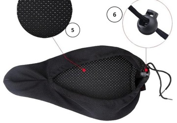 NAKŁADKA ŻELOWA NA SIODEŁKO ROWEROWE WYPROFILOWANA