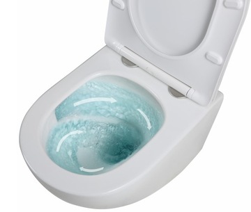 VELDMAN BIAŁA MISA WC RIMLESS TORNADO VILA DESKA STANDARD