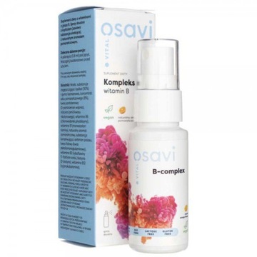 Osavi Kompleks Witamin B 25 ml Spray Pomarańcza