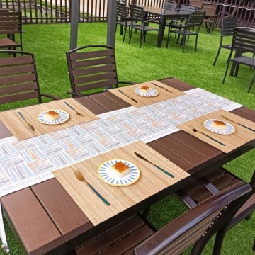 БАМБУКОВЫЕ КОВРИКИ ПОДКЛАДКА ДЛЯ СТОЛА ПОД ТАРЕЛКУ КОВРИКИ ДЛЯ СТОЛА 4 ШТ.