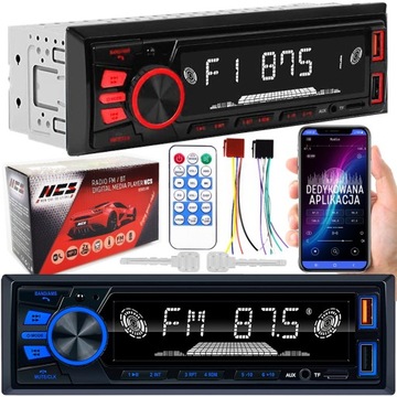 RADIO SAMOCHODOWE 1DIN USB SD MIKROFON BLUETOOTH