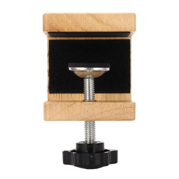 Зажим для гитарного стола Деревянная конструкция Силиконовая накладка Противоскользящая