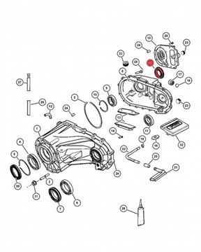 GUFERO ZADNÍ NV140 NV143 DODGE NITRO KA 07-11