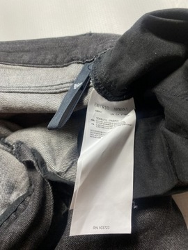 EMPORIO ARMANI JEANS Jude: Sexy FIT cienkie lekkie Spodnie Jeansy W 34 L 34