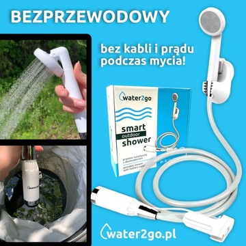 Prysznic turystyczny z akumulatorem Water2go