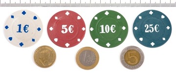 НАБОР ПОКЕРНЫХ ФИШЕК КОЛОДЫ КАРТ 100 шт.