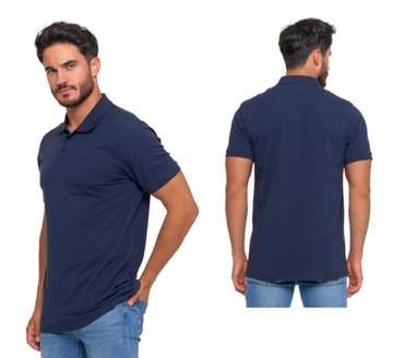 Комплект из 3 мужских рубашек-поло Moraj OTP3000-003 темно-синий/белый/красный M