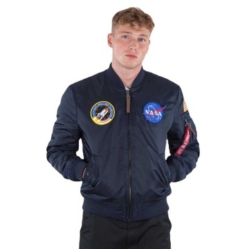 Kurtka Alpha Industries MA-1 VF NASA Granatowa L