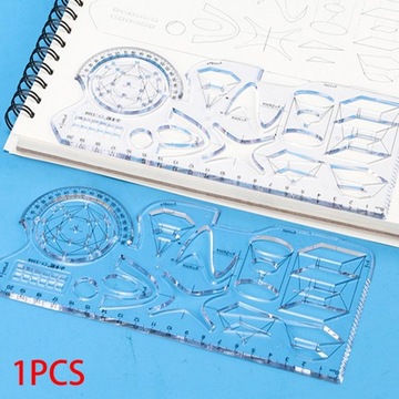 Многофункциональная геометрическая линейка для рисования математики.