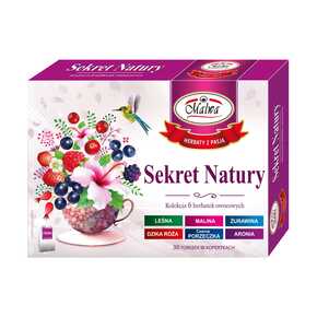 MALWA SEKRET NATURY ZESTAW HERBAT OWOCOWYCH 30szt