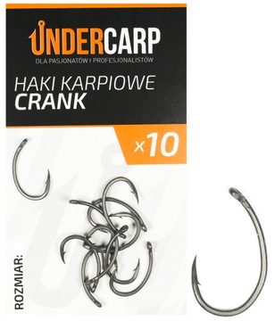 UNDERCARP Teflonowe haki karpiowe CRANK nr4 UNDER