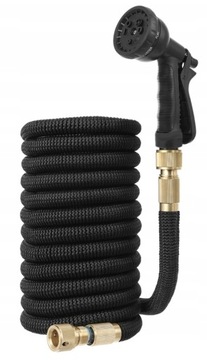 WĄŻ OGRODOWY ROZCIĄGLIWY 30m ZŁĄCZKI PISTOLET 8w1