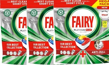 FAIRY Kapsułki do zmywarki Platinum Plus All In One Cytryna / LEMON 231 szt