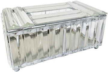 CHUSTECZNIK KRYSZTAŁOWY pojemnik pudełko GLAMOUR