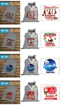 ПОДАРОЧНЫЙ СУМОК ДЕД МОРОЗ ВАШЕ ИМЯ 26х35