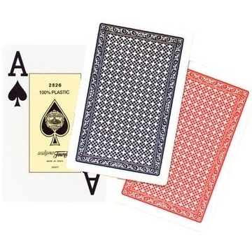2 100% пластиковые игральные карты FOURNIER в коробке