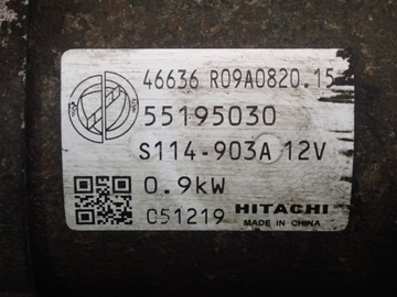 FIAT SEICENTO 04-10 1.1 55KM STARTÉR 55195030 9 ZUBŮ