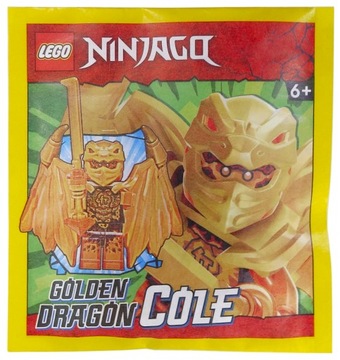 LEGO FIGURKA COLE ZŁOTY SMOK NJO781 71770 892304 SASZETKA