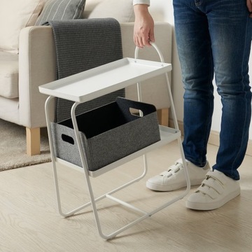 ИКЕА ХАТТАСЕН | Тумбочка/полка | Белый