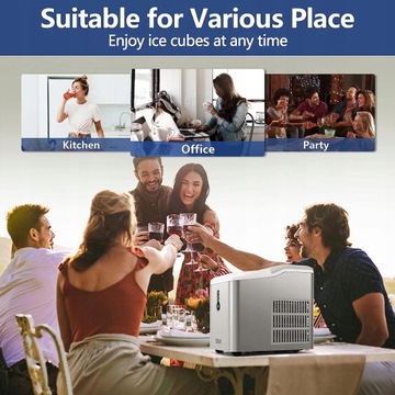 ВЫСОКОЭФФЕКТИВНАЯ ПОРТАТИВНАЯ МАШИНА ДЛЯ КУБИКОВ ЛЬДА