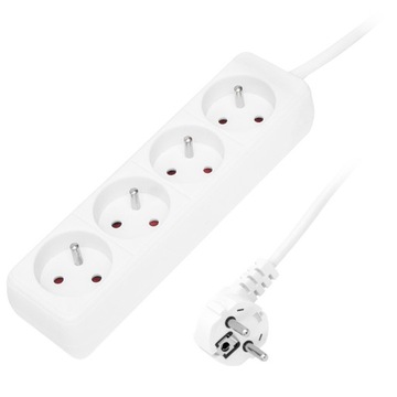 Удлинительная полоса 1,5 м 4 розеток