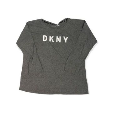 Szara bluzka damska długi rękaw DKNY SPORT XL