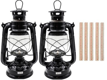 2x LAMPA NAFTOWA Z KNOTEM 24cm +ZAPASOWY KNOT 5szt