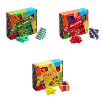 3W1 KOSTKOLINA - 12 KOLORÓW - MASA PLASTYCZNA DLA DZIECI - ART AND PLAY