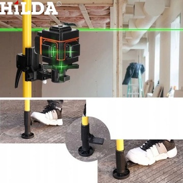 РАСШИРИТЕЛЬНАЯ СТОЙКА HILDA 4,2М ДЛЯ ЛАЗЕРНЫХ УРОВНЕЙ, ПОВОРОТНАЯ РУЧКА НА 360°