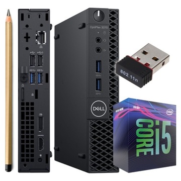 Komputer Dell 3070 Micro i5-9500T 16GB 512GB Win11 Biurowy Wydajny WiFi