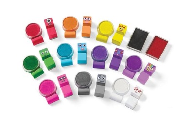 Набор штампов, 32 блока цифр.