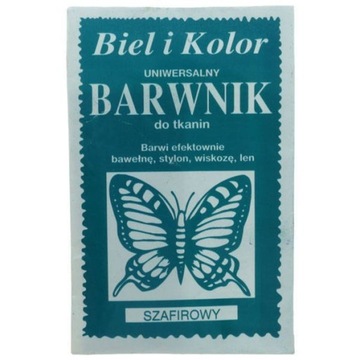 BARWNIK DO TKANIN SZAFIROWY UNIWERSALNY FARBA
