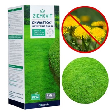 CHWASTOX NOWY TRIO 390SL 250ML środek na chwasty w trawie oprysk preparat