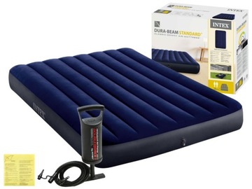 Materac Dmuchany Dwuosobowy Łóżko z Pompką 191x137x25 Intex 64758 Model2024