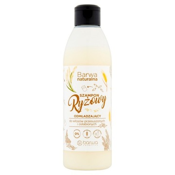 BARWA NATURALNA ODMŁADZAJĄCY SZAMPON RYŻOWY 300ML