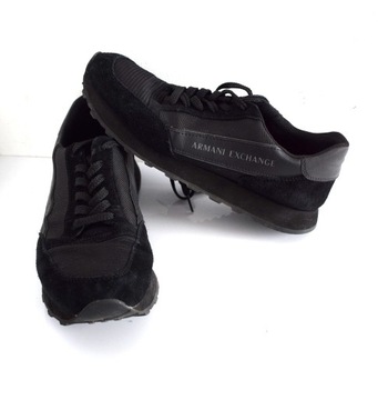 Armani Exchange – Buty sneakersy czarne 44 męskie skórzane