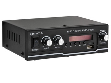 2-КАНАЛЬНЫЙ МОЩНЫЙ УСИЛИТЕЛЬ ЗВУКА BLUETOOTH 5.0 FM-РАДИО USB SD RCA ПУЛЬТ ДИСТАНЦИОННОГО УПРАВЛЕНИЯ