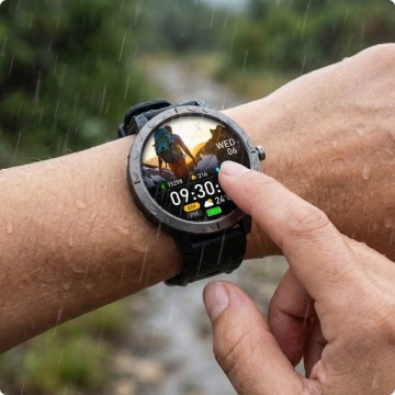 SMARTWATCH ЧАСЫ С GPS МЕНЮ EN ЗВОНКИ СПОРТ ПУЛЬС IP68 УМНЫЕ ЧАСЫ AMOLED