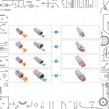 АВТОМОБИЛЬНЫЙ КОМПЛЕКТ РАЗЪЕМА водонепроницаемые электрические разъемы
