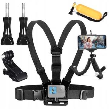 Szelki Uchwyt STATYW ELASTYCZNY do GoPro 12 11 10 9 8 7 Telefonu Smartfona