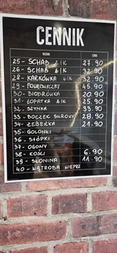 Ламинированный прайс-лист для магазина А3 42х30см с рамкой, замороженные продукты, акция, рыба...