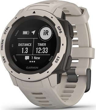 ЧАСЫ GARMIN INSTINCT GPS TUNDRA, СВЕТЛО-СЕРЫЕ