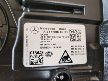 MERCEDES GLB 247 ПОЛНОСТЬЮ СВЕТОДИОДНАЯ ФАРА ЛЕВАЯ, В КОМПЛЕКТЕ