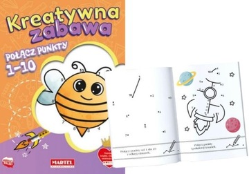 Książeczka Kreatywna zabawa Połącz punkty 1-10 dla dzieci